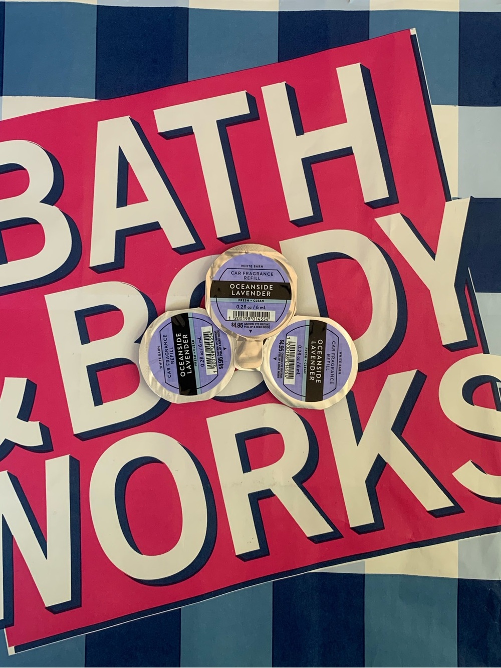 NWT Bath & Body Works Oceanside Lavender Car Fragrance Refills
